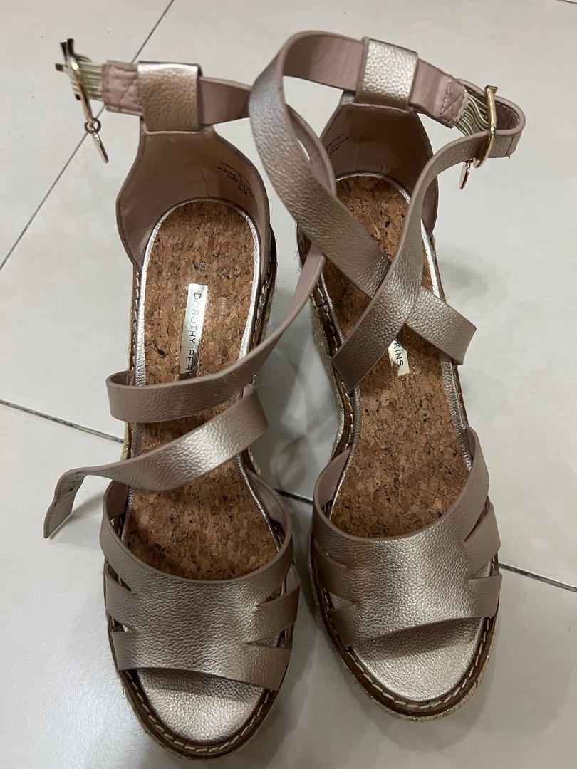 Gold wedges sales dorothy perkins