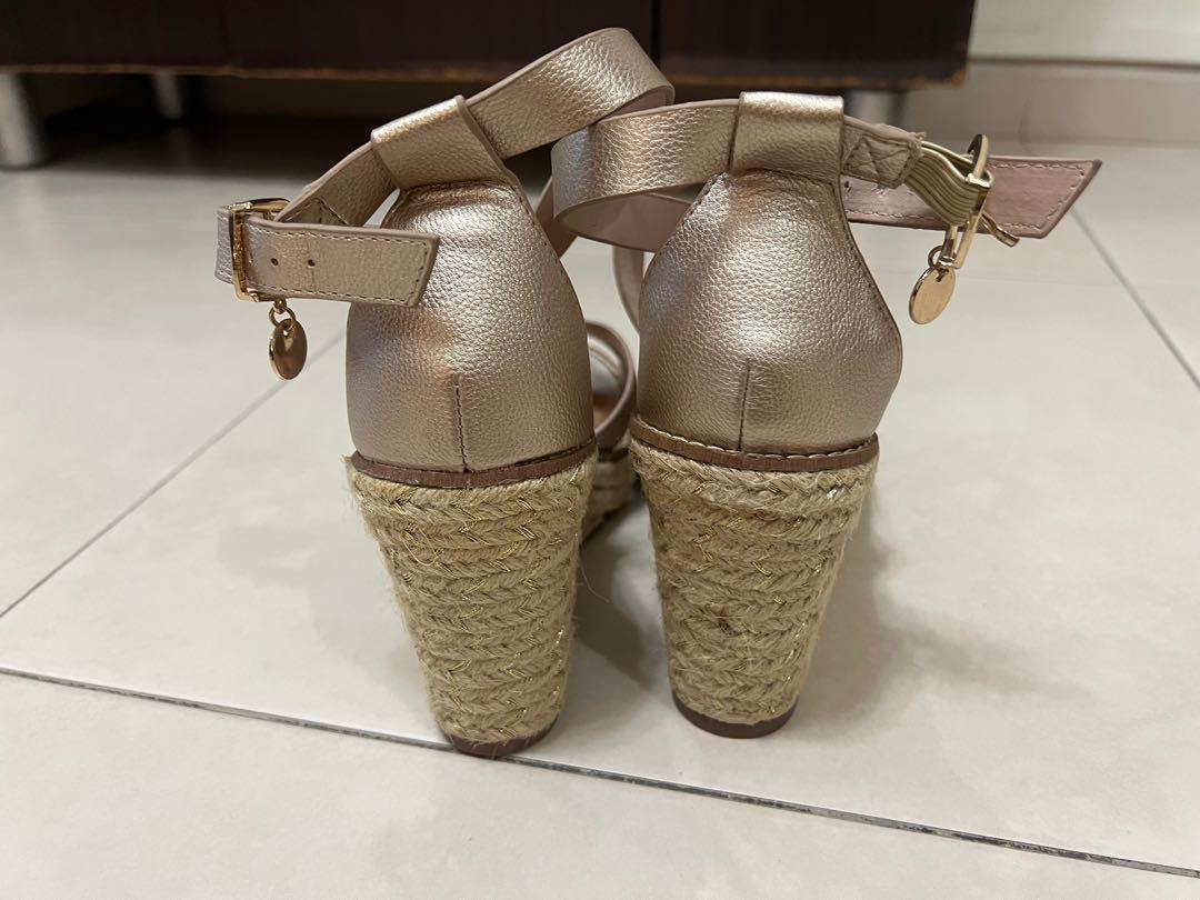 Gold wedges dorothy perkins sale
