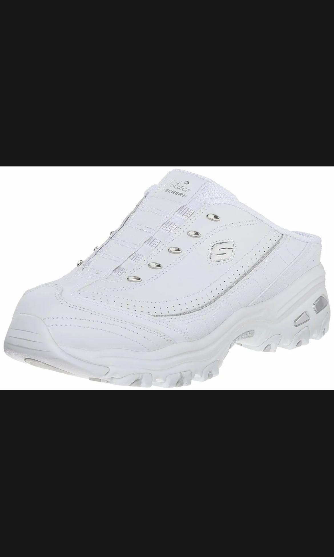 New best sale white skechers