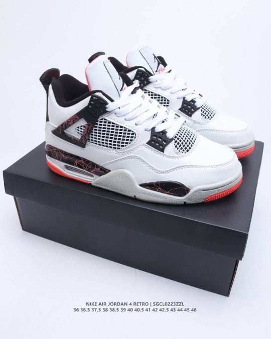 Nike Air Jordan 4 Retro PSG AJ4 Men's and Women's basketball shoes, 運動休閒,  運動鞋在旋轉拍賣