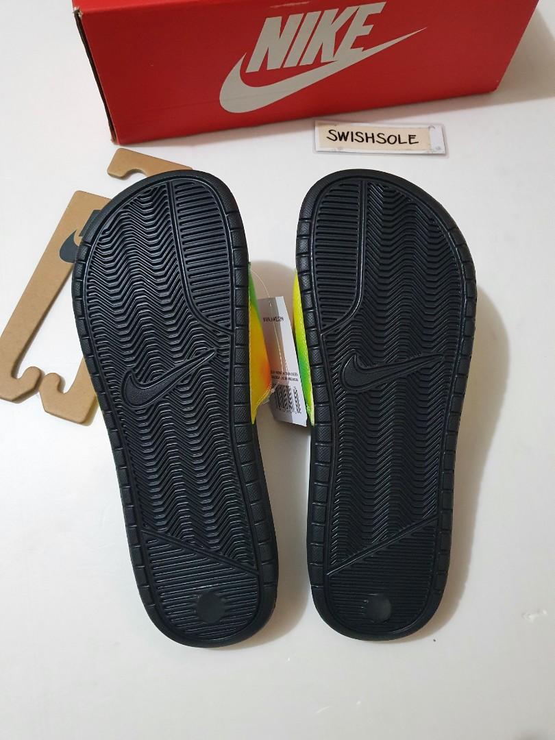 nike benassi slides tie dye