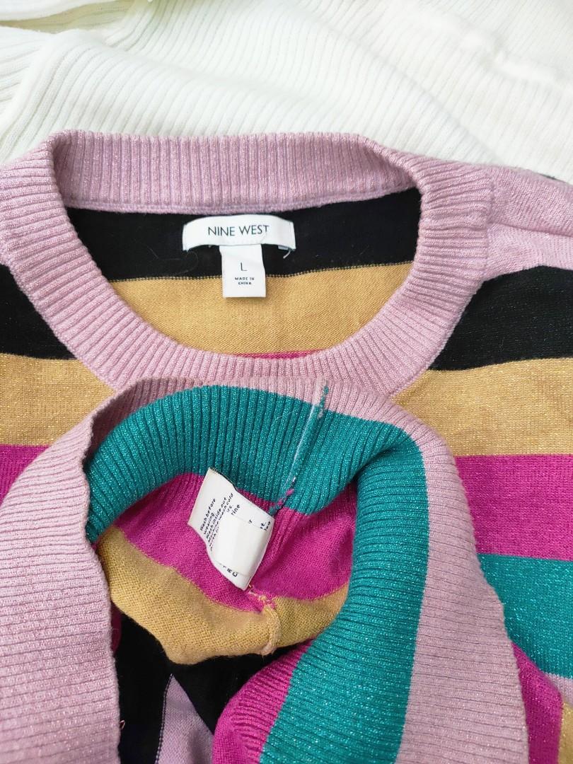 Nine West Knitted long sleeves (Category: Longsleeves) located in Cavite. Submitted by deshav (Listing ID 1164677761, Image 2). Description: in excellent condition fits Med to XL authentic Nine West.