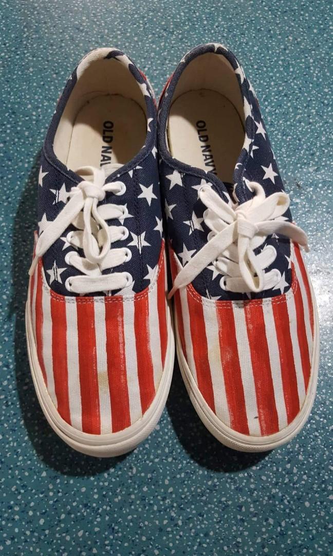 Old navy american flag sneakers, Men's Fashion, Footwear, Sneakers on  Carousell