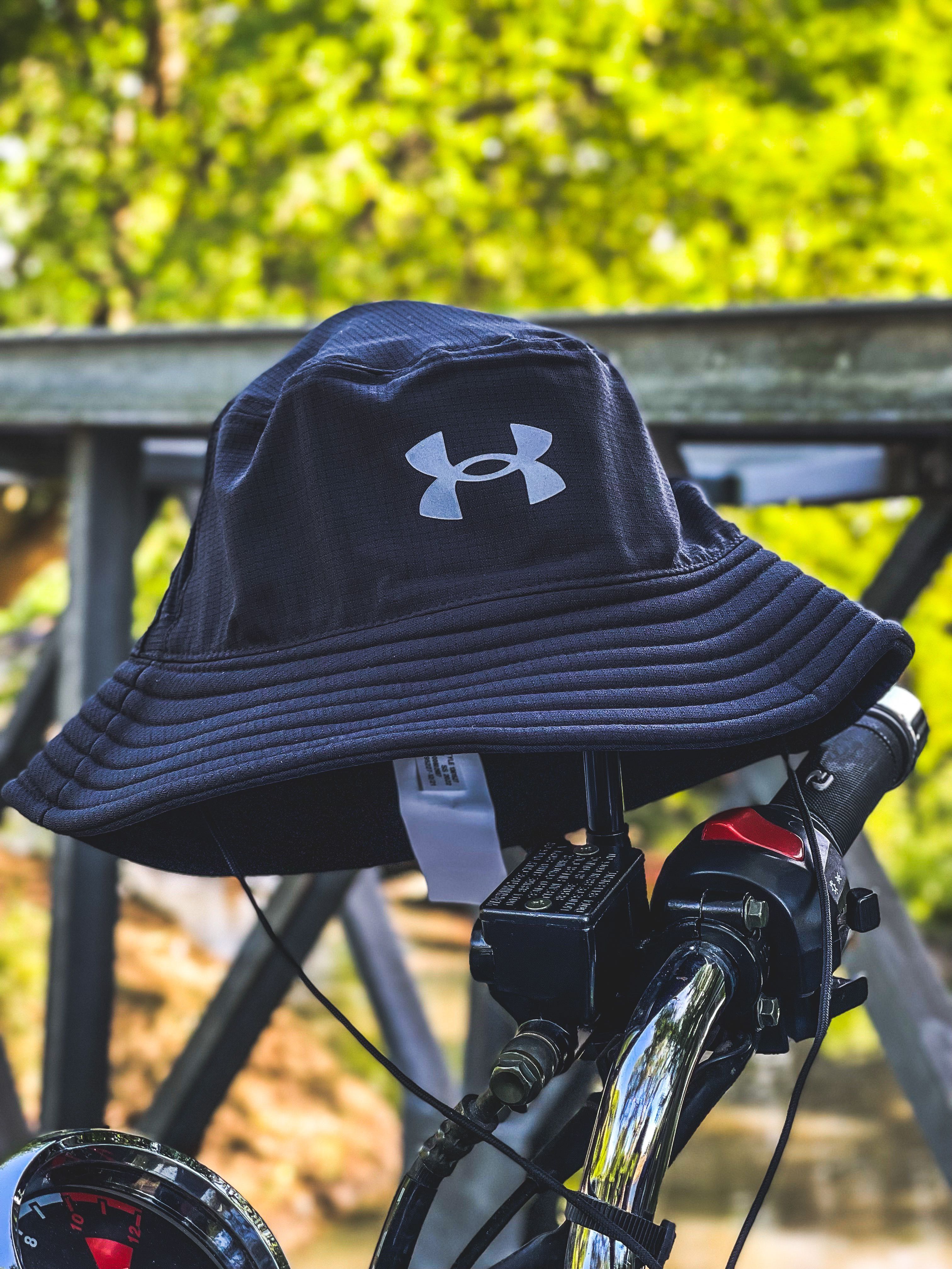 Original Under Armour Men's UA Iso-Chill ArmourVent™ Bucket Hat Black +  Reflective Logo Active Work Wear Camping & Outdoor Fishing Sun Hat
