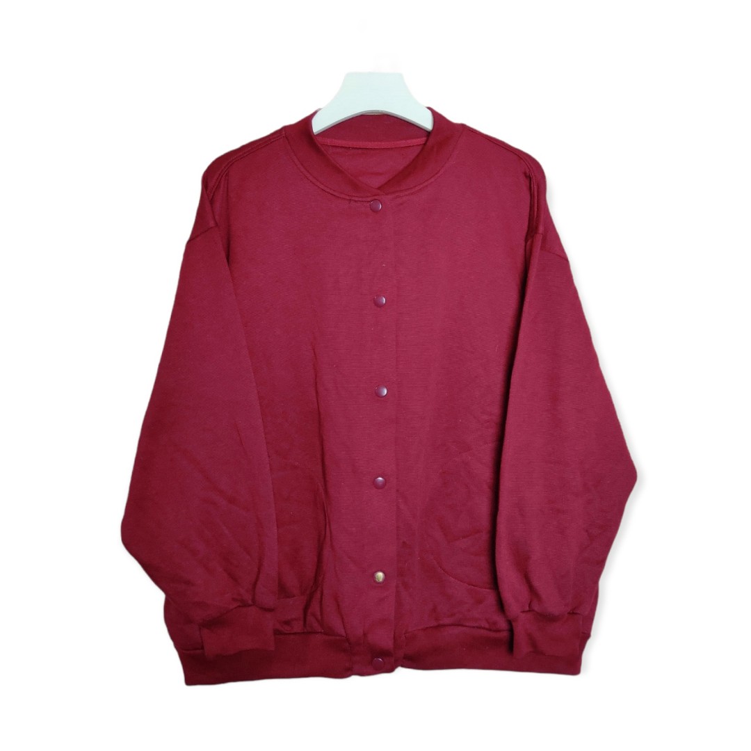 (XL) Oversized Varsity Bomber Jacket, Women's Fashion, Coats, Jackets