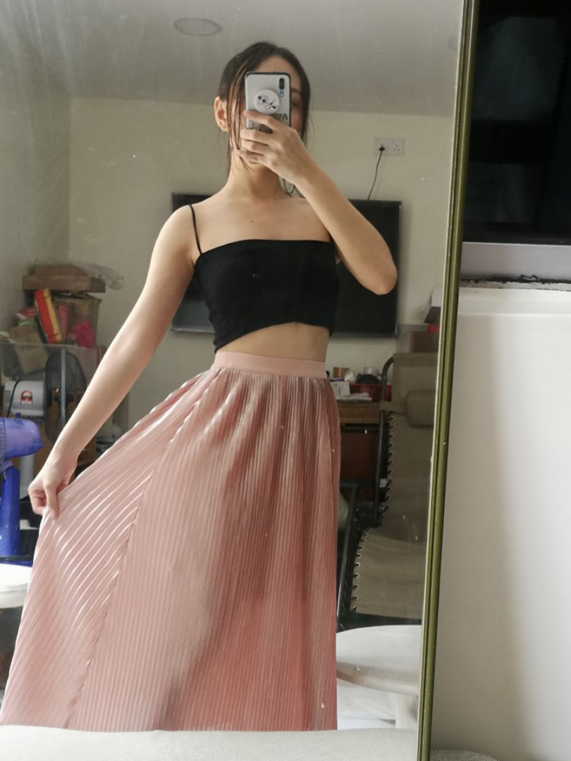 Black pleated skirt factorie shop