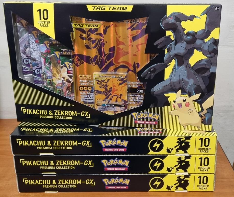 pokemon trading card game pikachu and zekrom-gx premium collection Amazon.com: Pokémon TCG: Pikachu & Zekrom GX Premium Collection : Toys &  Games main image 1