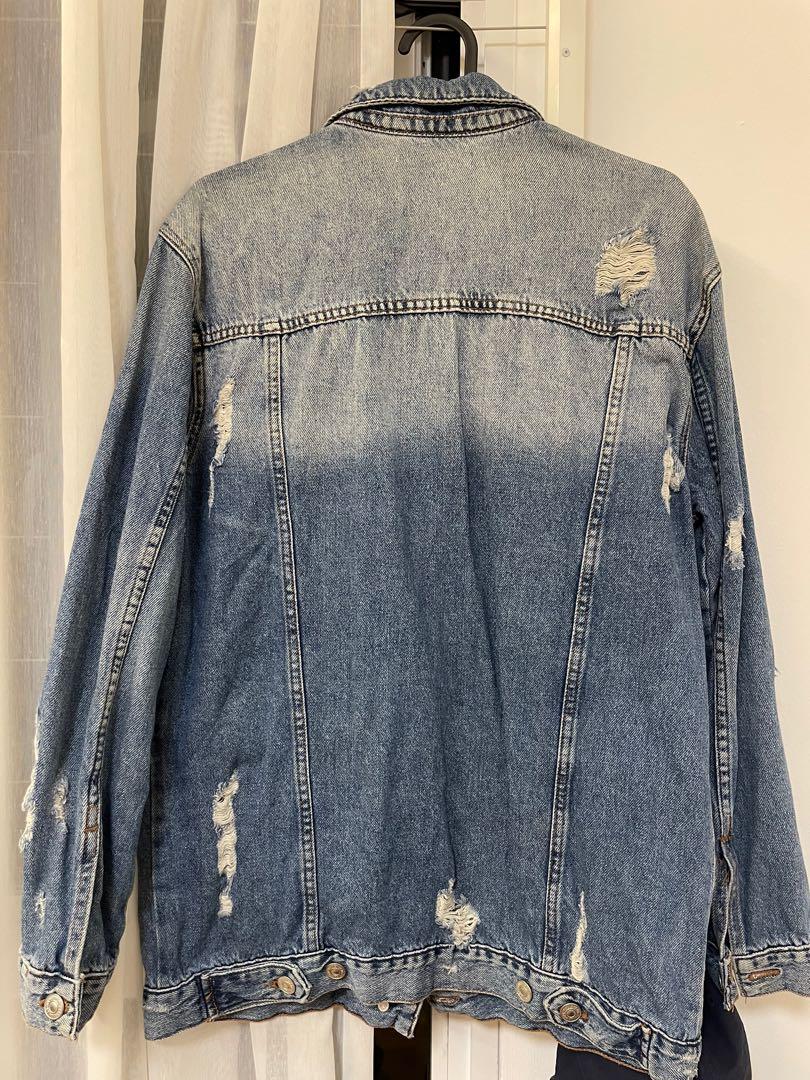 Maxi denim jacket store