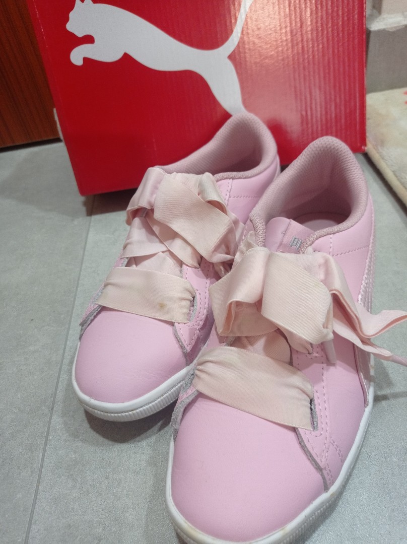 puma vikky ribbon pink