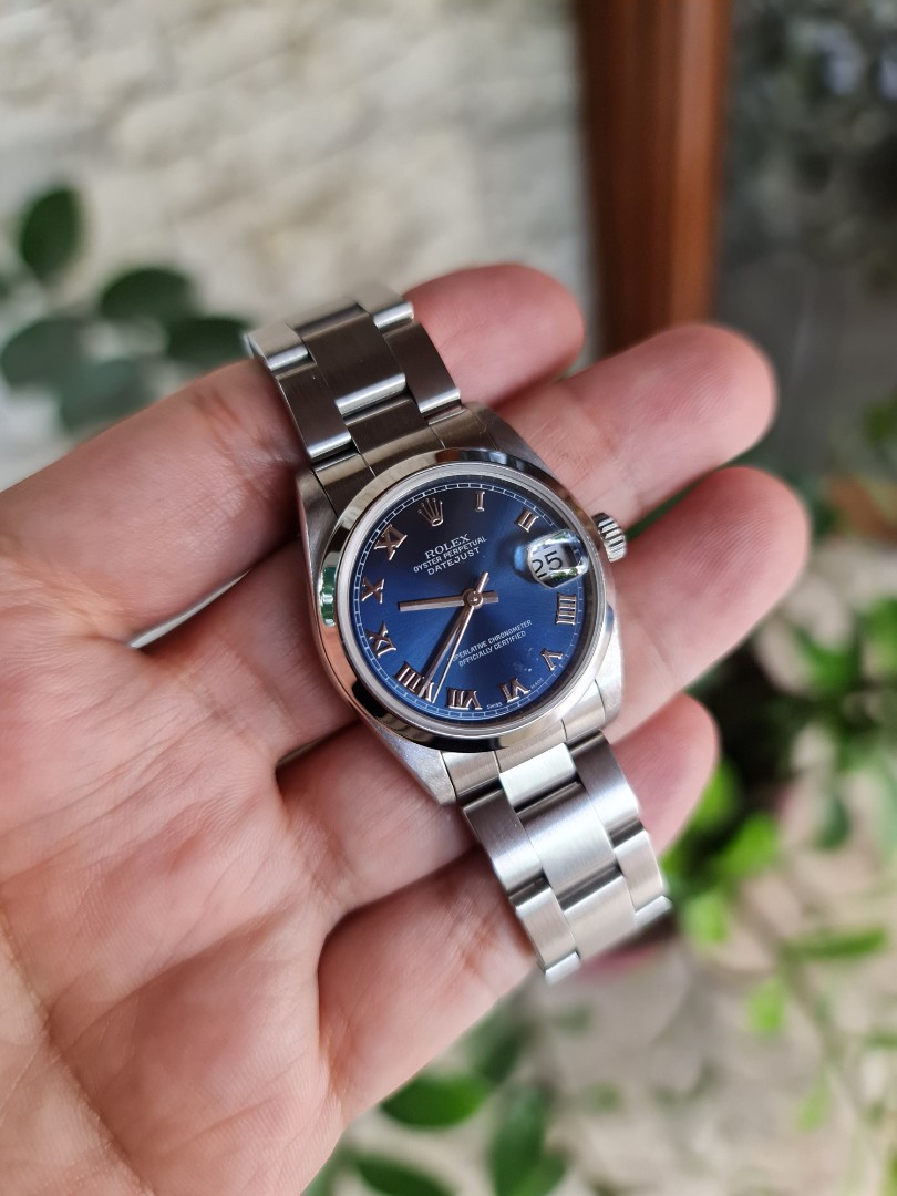 Datejust 31 blue sale