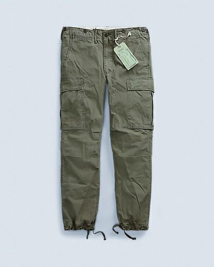 RRL DOUBLE RL POPLIN CARGO PANTS 