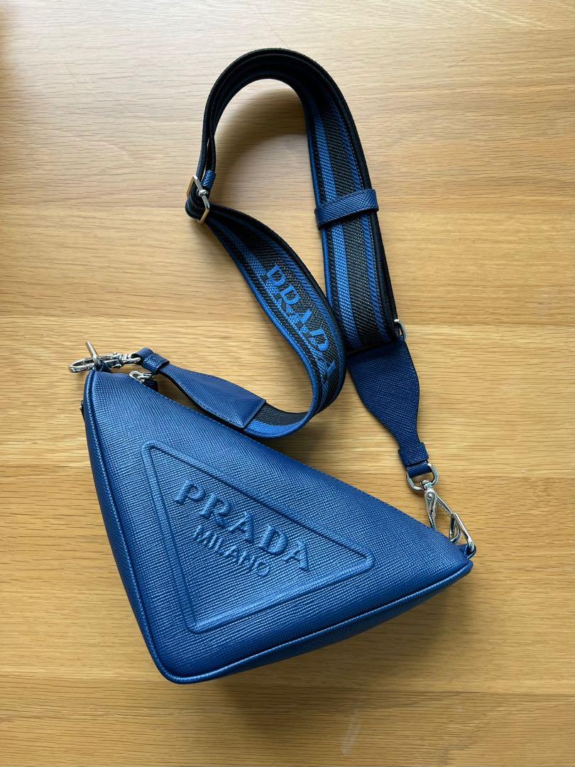 Prada Saffiano Cuir Triangle Crossbody Bag (SHG-VvWJ6N) – LuxeDH