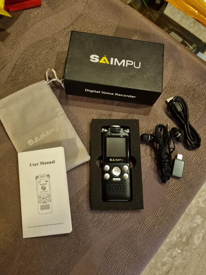 SAIMPU digital voice recorder, Audio, Voice Recorders on Carousell