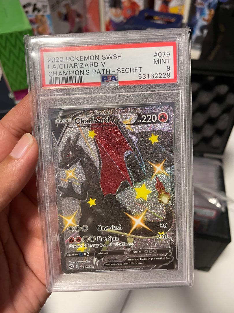 shiny charizard pokemon card champion's path Pokemon Champions Path 74/73 Charizard VMAX Rainbow Rare