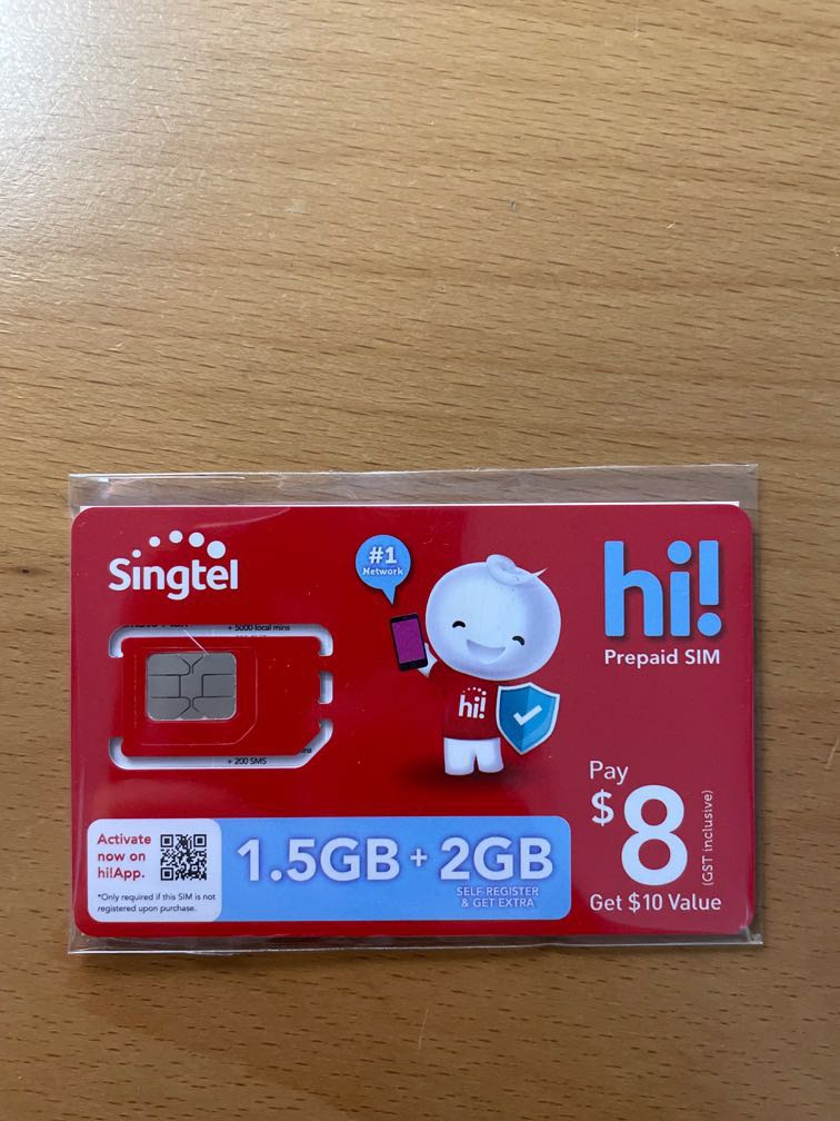 SingTel Sim Prepaid Card, Mobile Phones & Gadgets, Mobile & Gadget
