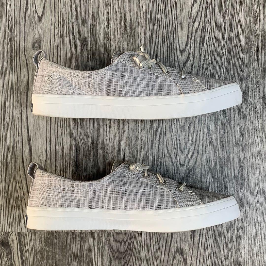 Sperry crest shop vibe metallic silver