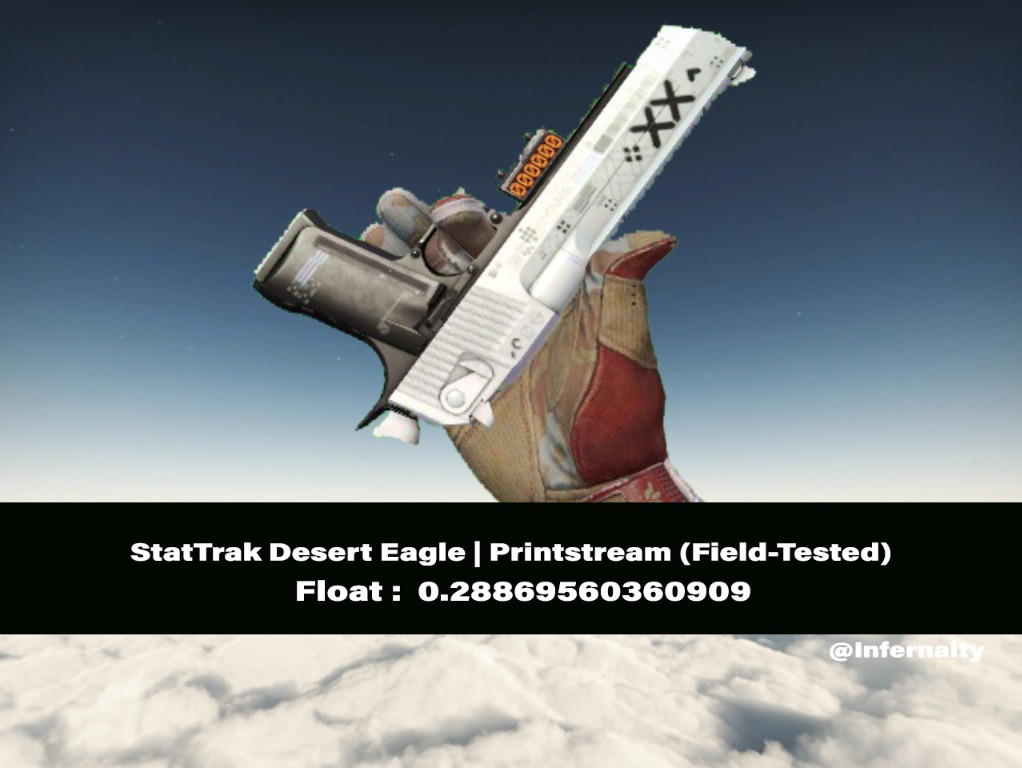 StatTrak Desert Eagle Printstream FT CSGO SKINS KNIVES, Video Gaming, Gaming Accessories, In