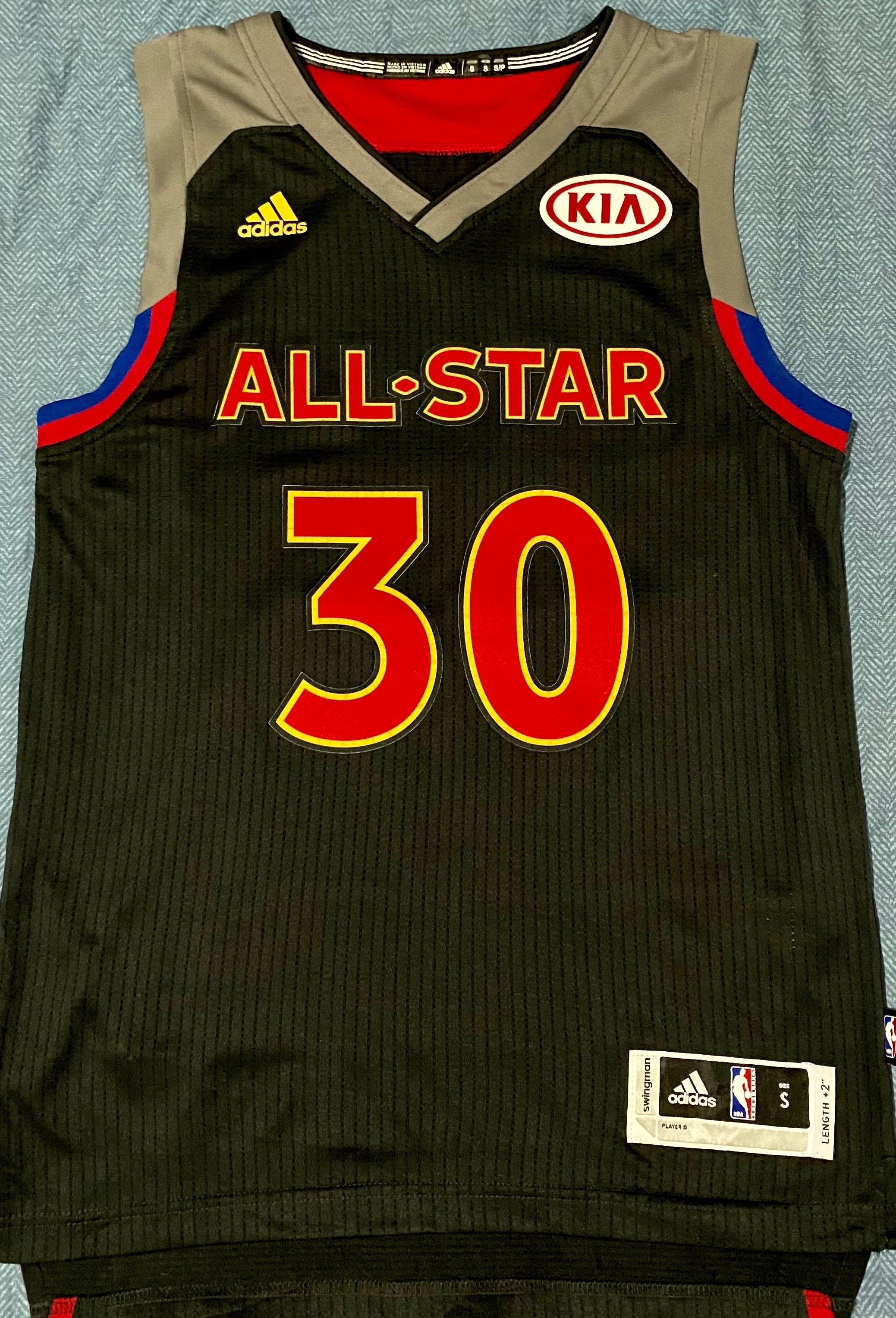 Stephen Curry Warriors Signed 2022 All Star Swingman Jordan Jersey USA SM