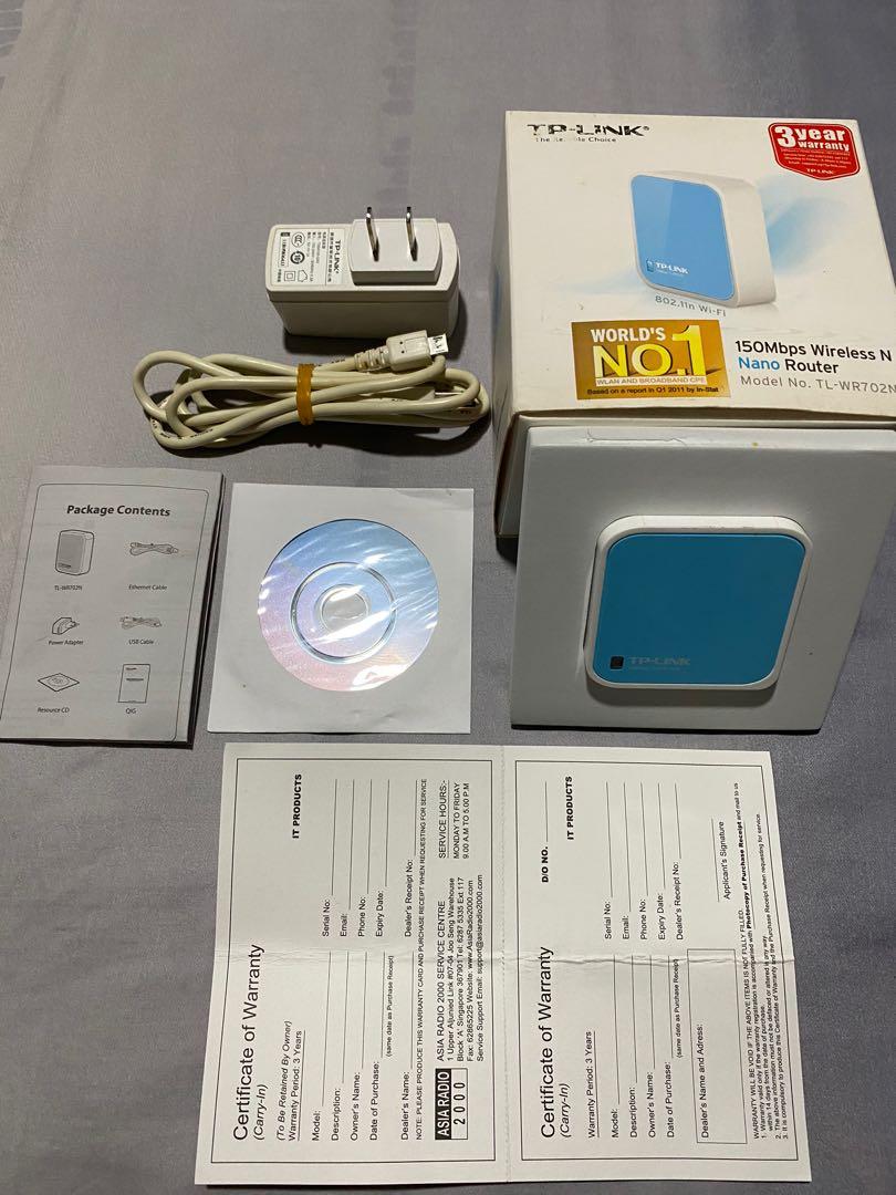 TP Link wireless nano router, Computers & Tech, Parts & Accessories ...