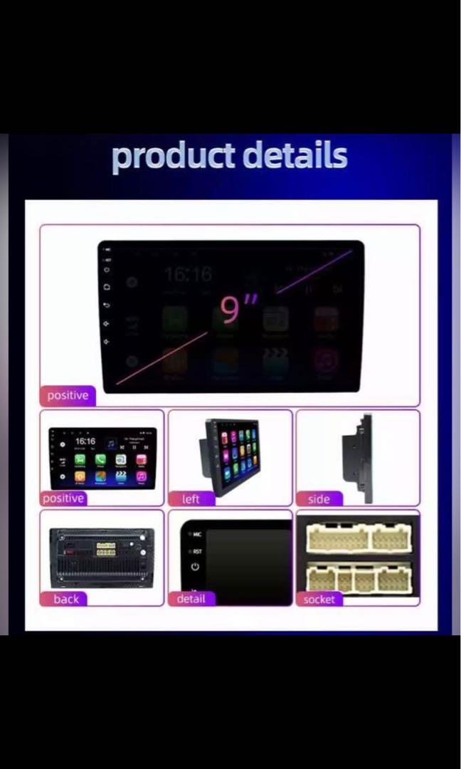 Universal car head unit android system, Car Accessories, Accessories on