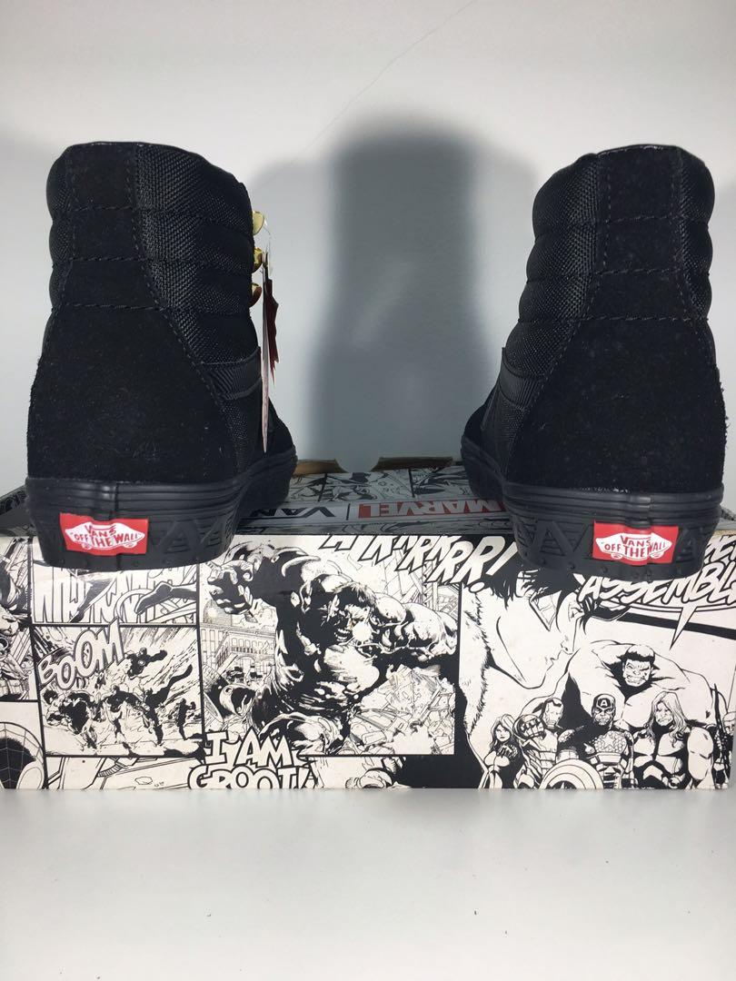 Vans X Marvel Black Panther Sk8 Hi Men s Fashion Footwear