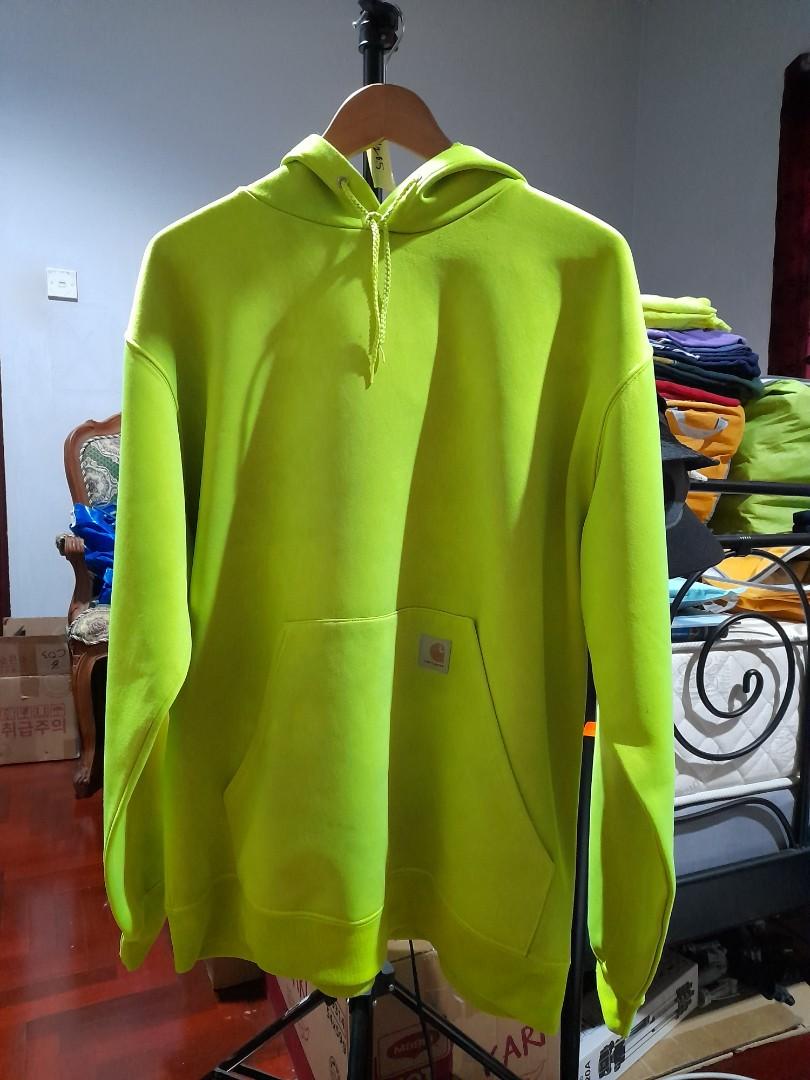 Carhartt neon yellow hoodie hotsell