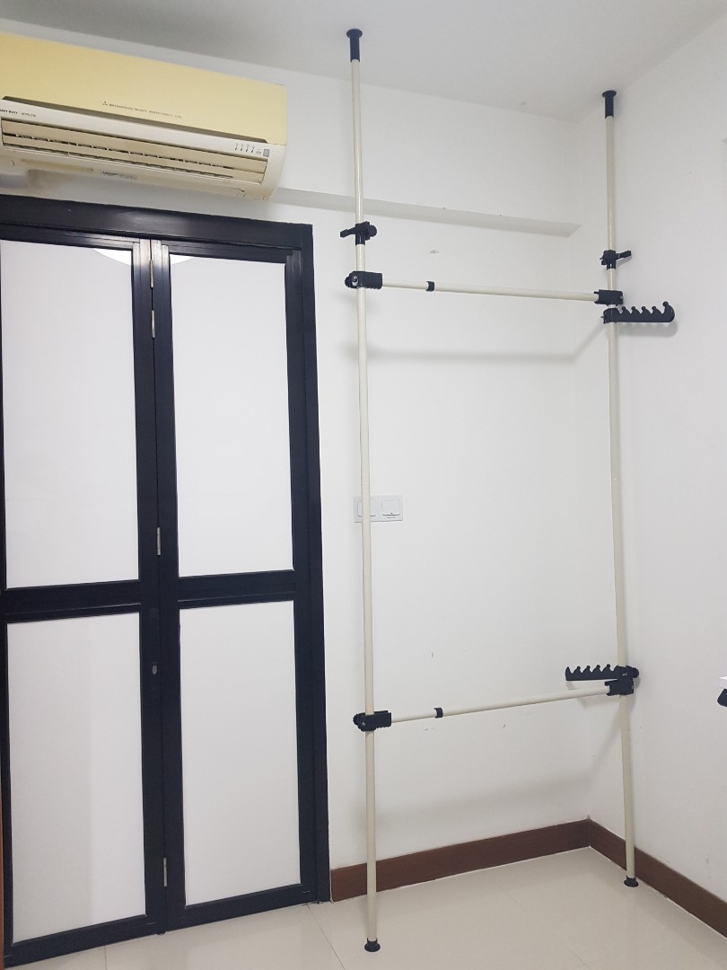 Wardrobe pole system, Furniture & Home Living, Furniture, Shelves