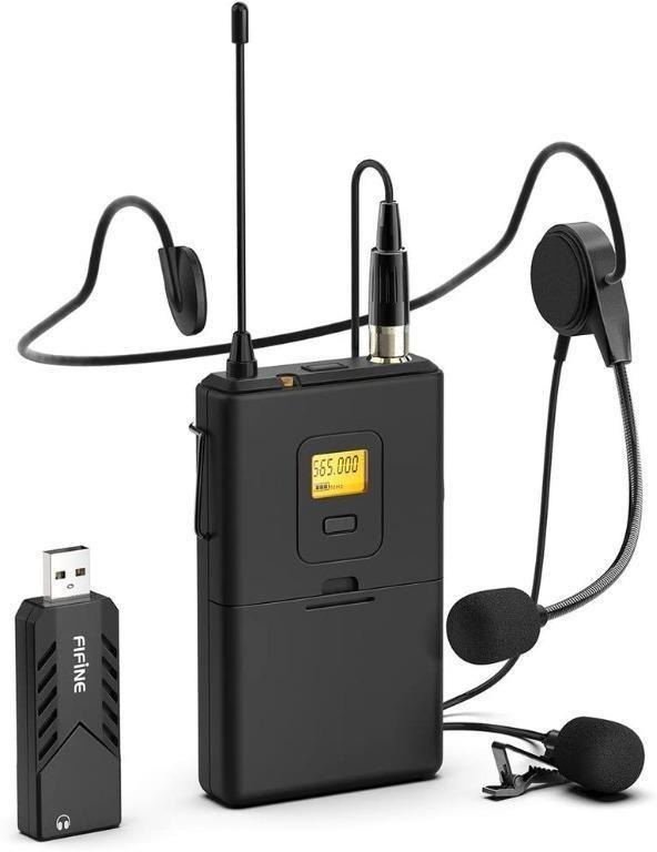 Wireless Microphones for Computer,FIFINE USB Wireless Microphone System
