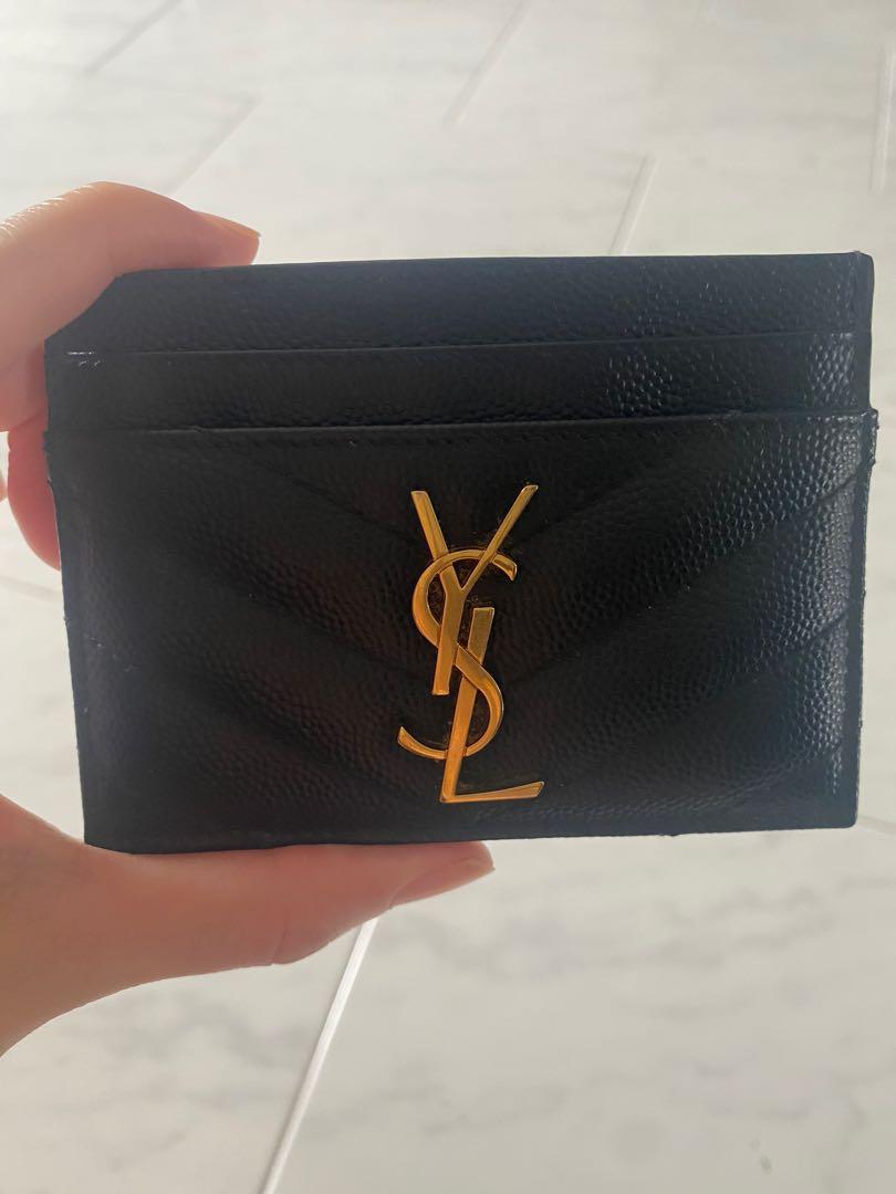 Ysl Card Holder, Women's Fashion, Bags & Wallets, Wallets & Card Holders on Carousell