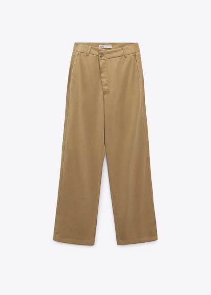 Zara Highwaist Wide Leg Trousers 