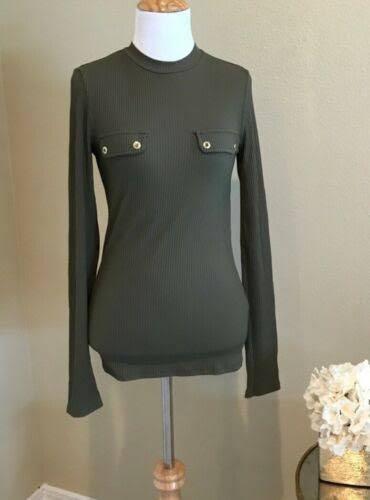 Zara Top - Green (Category: Longsleeves) located in Manila. Submitted by declutterwzk (Listing ID 1164757223, Image 3). Description: Unused Size M.