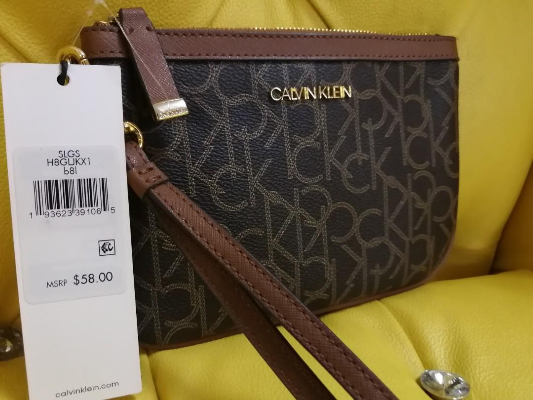 SALE:100% Original bought directly from store in California USA: Calvin  Klein WRISTLET FROM 1900 NOW ONLY 1490, Women's Fashion, Bags & Wallets,  Purses & Pouches on Carousell