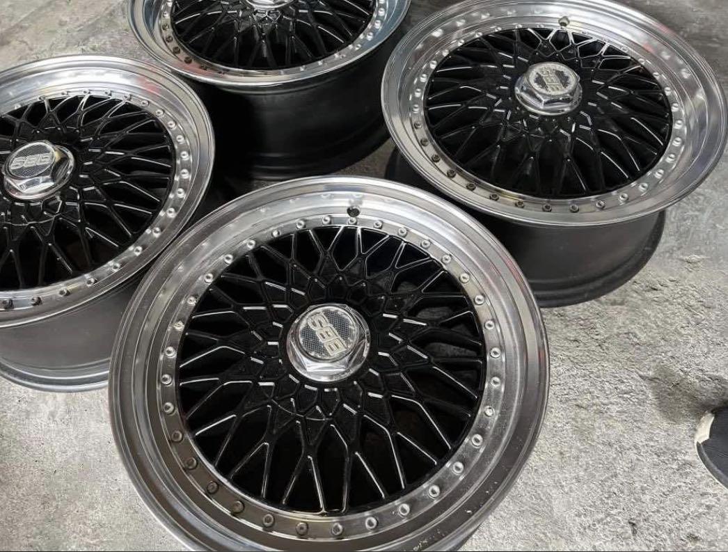 15” BBS RS Used mags 4Holes pcd 100-114, Car Parts & Accessories 