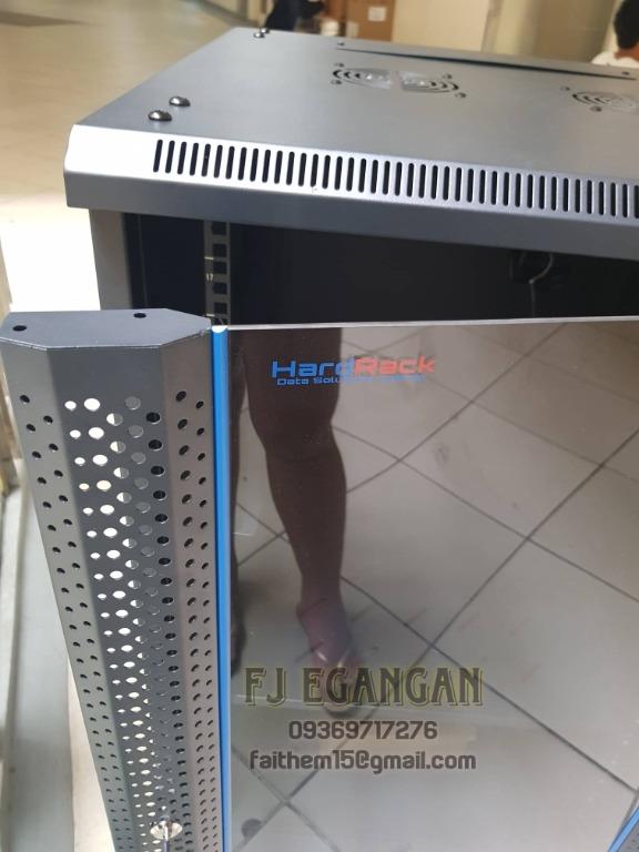 18u Data Cabinet with Accessories | 18U Free Standing Data Cabinet (Category: Networking) located in Pasig City. Submitted by fjEgangan (Listing ID 1164869346, Image 3). Description: 18u Data Cabinet with Accessories | 18U Free Standing Data Cabinet Price @ 11,500.00 DIMENSIONS: ✅ Width = 600mm ✅ Depth = 600mm ✅ Height = 3ft INCLUSION: ✅ 2 x Fan ✅ 1 PDU 6 slot ✅ 1 x Shelf DETAILS: ✅ With caster wheel foot ✅ Glass Door ✅ With Key lock ✅ Metal ✅ Pe