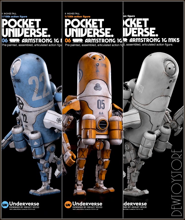 ThreeA】1/6 SQUARE セット③ 一部難あり 悪しき Ashley Wood 3A Underverse