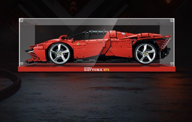 Acrylic display case for LEGO 42143 Ferrari Daytona SP3, Hobbies & Toys