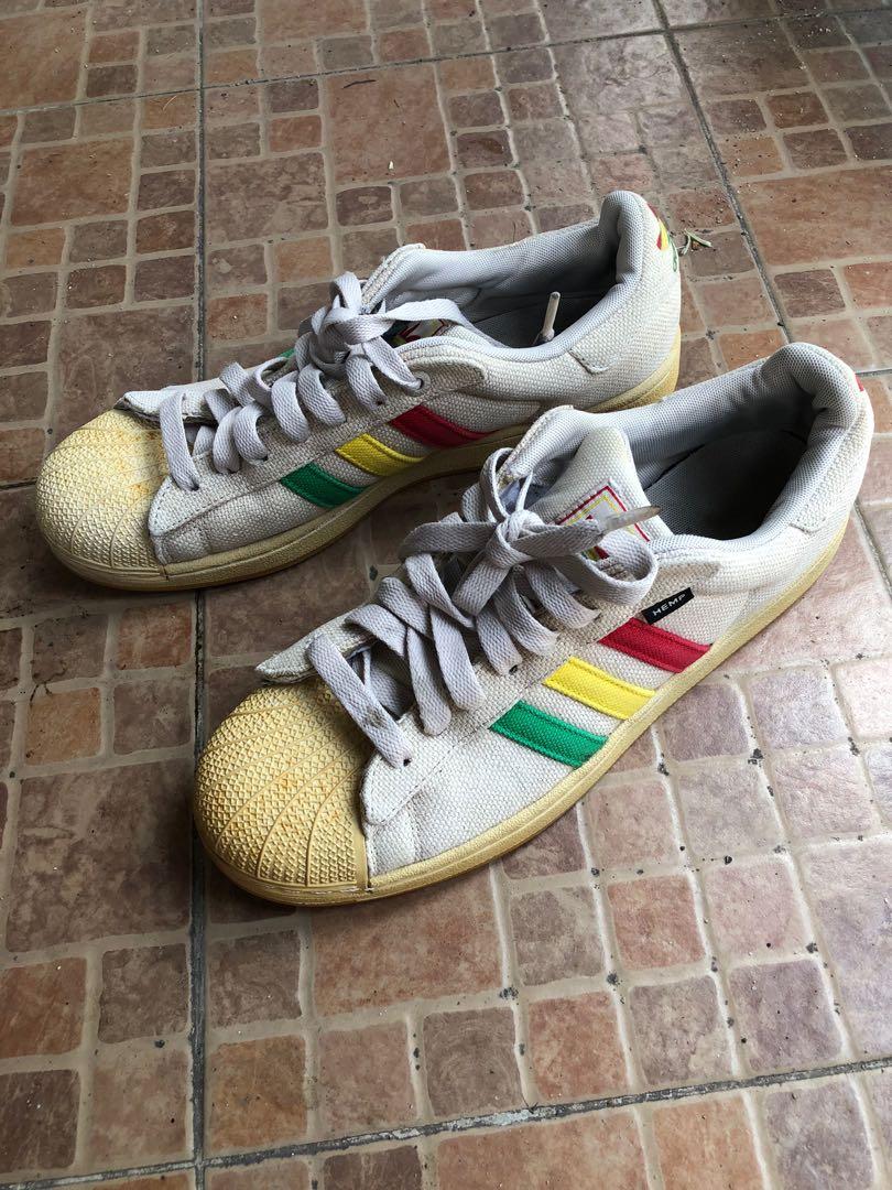 Adidas Supertar 2 Hemp Rasta ART D74090 Men s Fashion Footwear Sneakers on Carousell