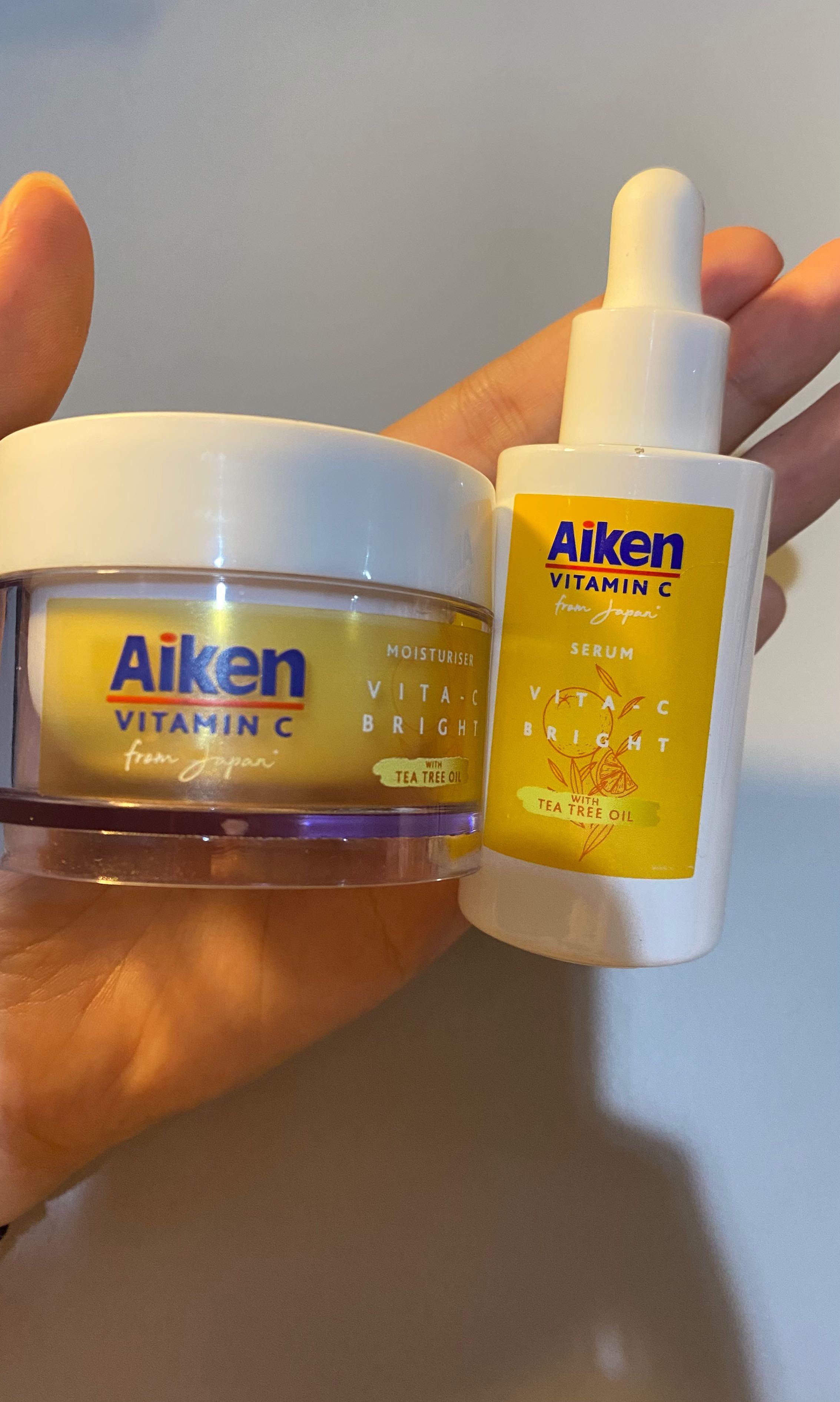 AIKEN VITAMIN C MOISTURIZER AND SERUM, Beauty & Personal Care, Face