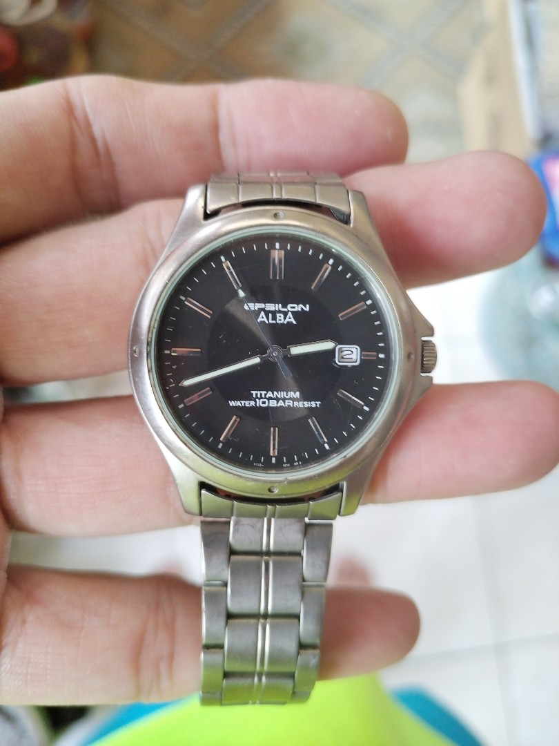 Alba epsilon sales titanium watch