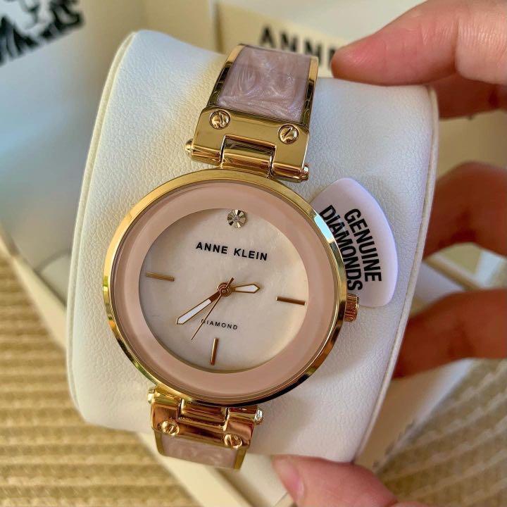 Anne klein top watch genuine diamond