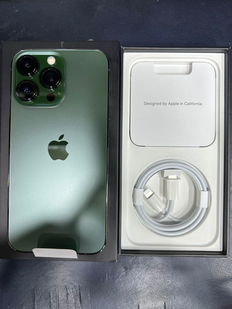 Apple iphone 13 pro 512GB green 全新-已啟動-電池100%-蘋果保修至 