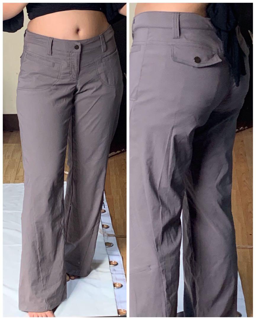 Athleta Gray/Khaki Straight Cut Hiking 