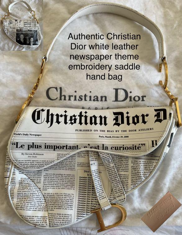 Christian dior cheap newspaper bag