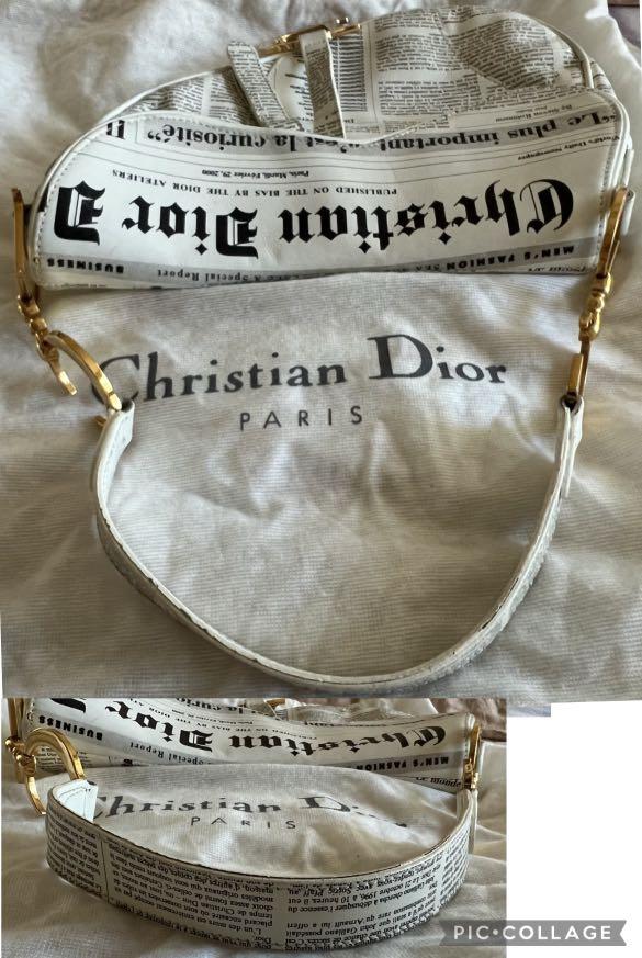Christian dior newspaper bag online