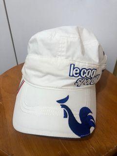 Authentic Le Coq Sportif Women 2 way Hat Cap in white blue