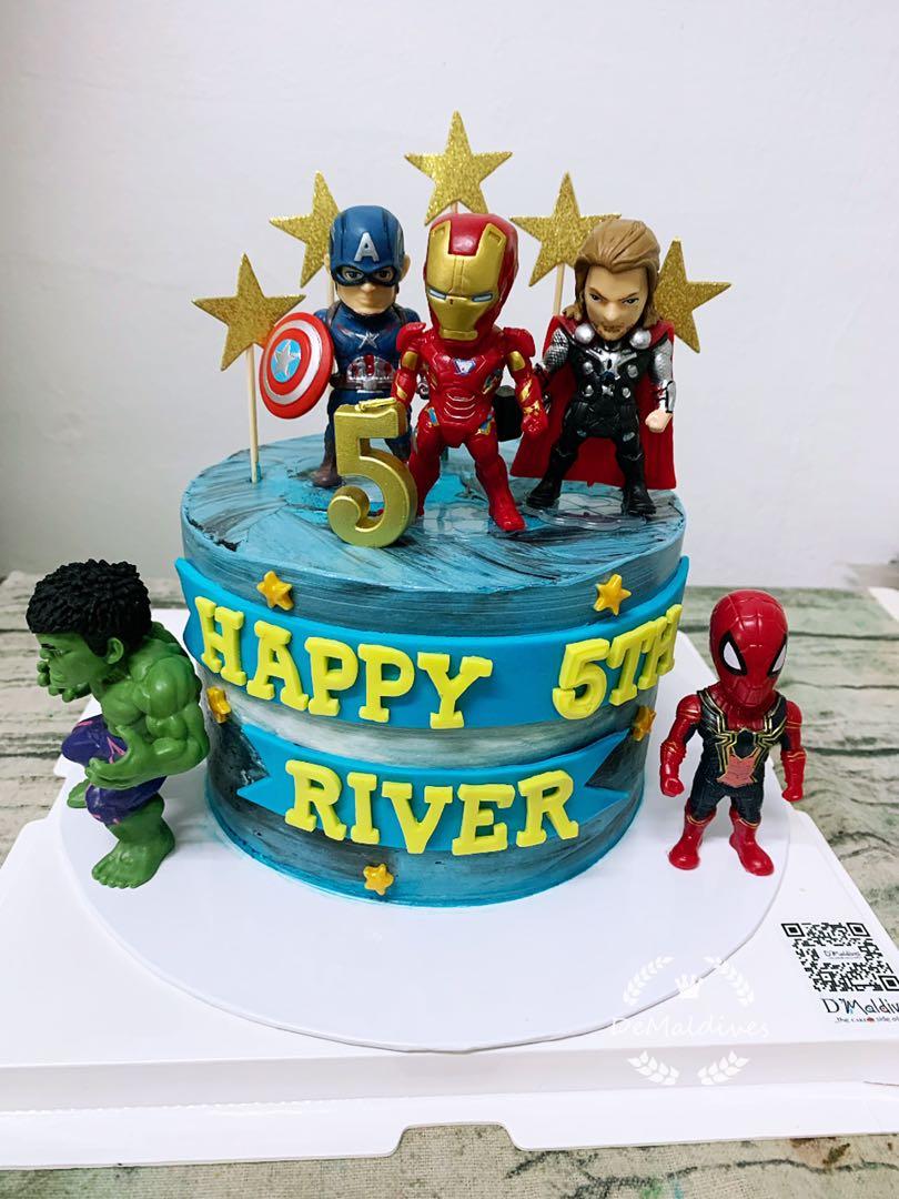 Avengers Birthday Cake, Food & Drinks, Homemade Bakes On Carousell