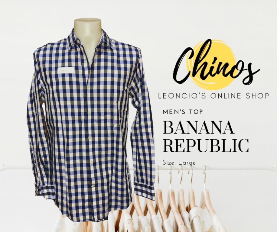 Banana Republic, Men's Fashion, Tops & Sets, Formal Shirts on Carousell