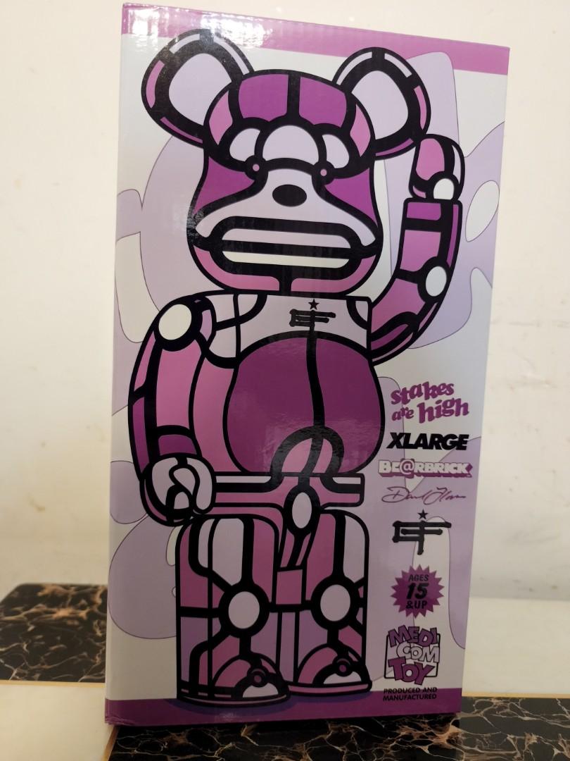 BE@RBRICK XLARGE David Flores PURPLE 400%, 興趣及遊戲, 玩具& 遊戲