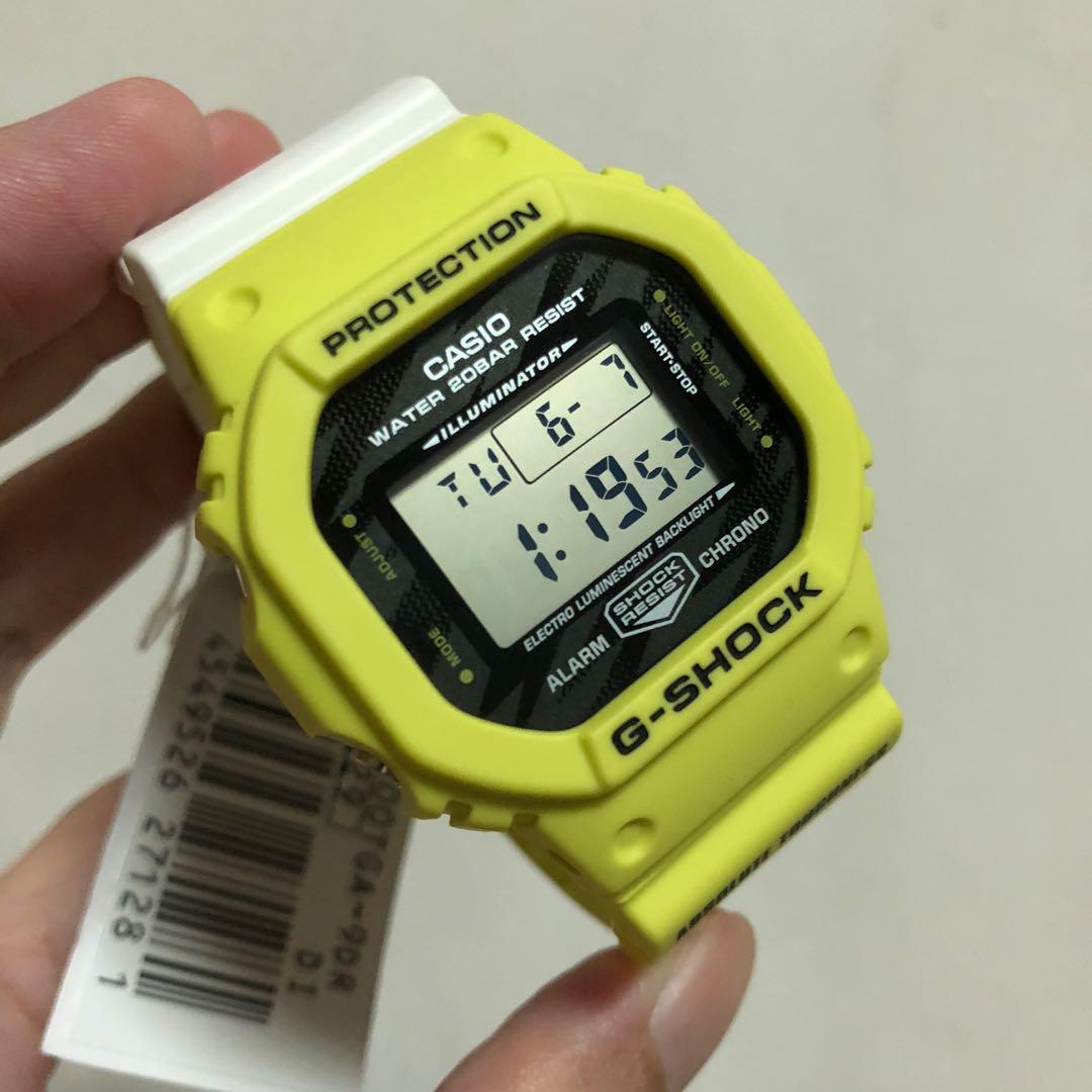 Last Piece] Casio G-Shock DW-5600TGA-9DR Yellow-White, Men's 