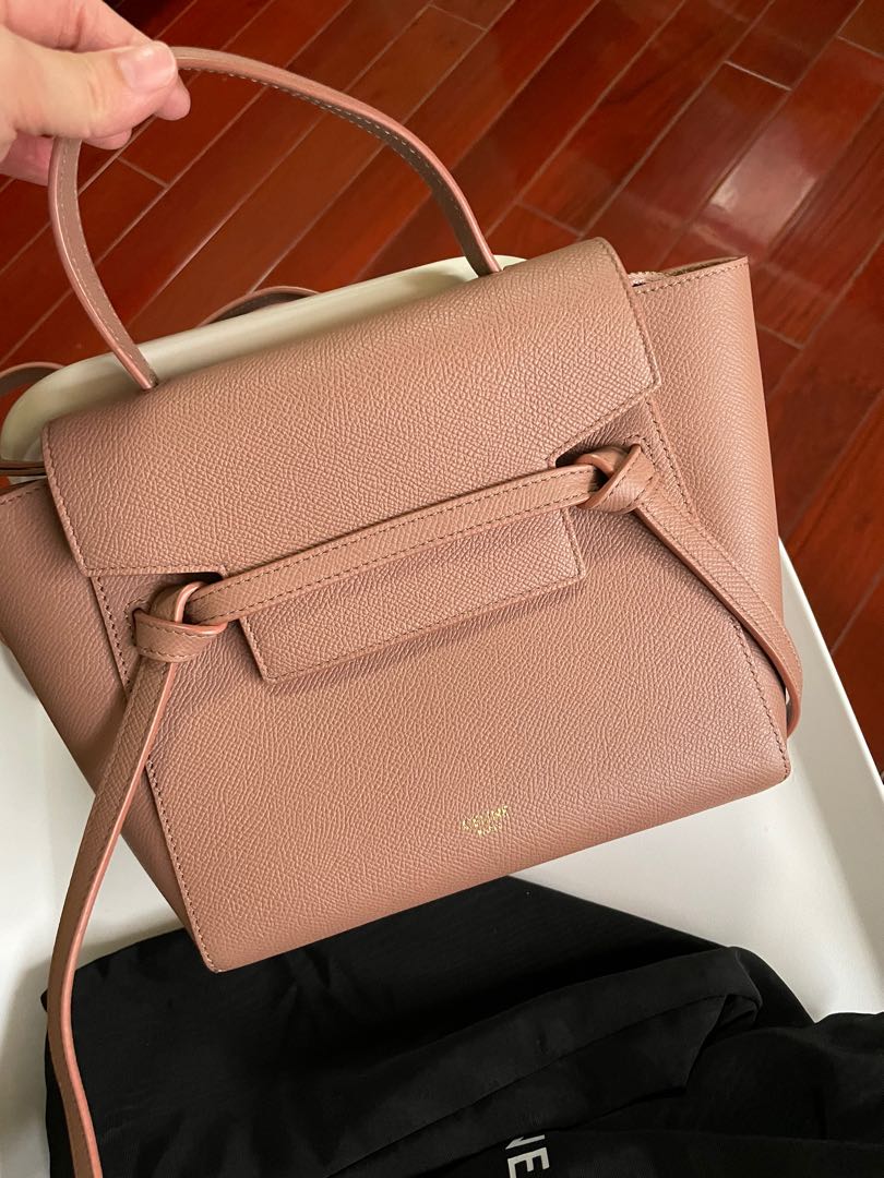 Celine nano belt bag antique rose